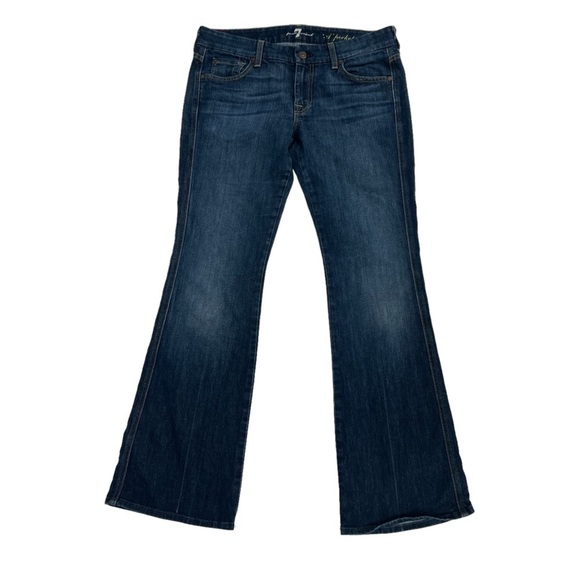 7 For All Mankind A Pocket Flare Leg Jeans Size 29 Women’s - Picture 1 of 5